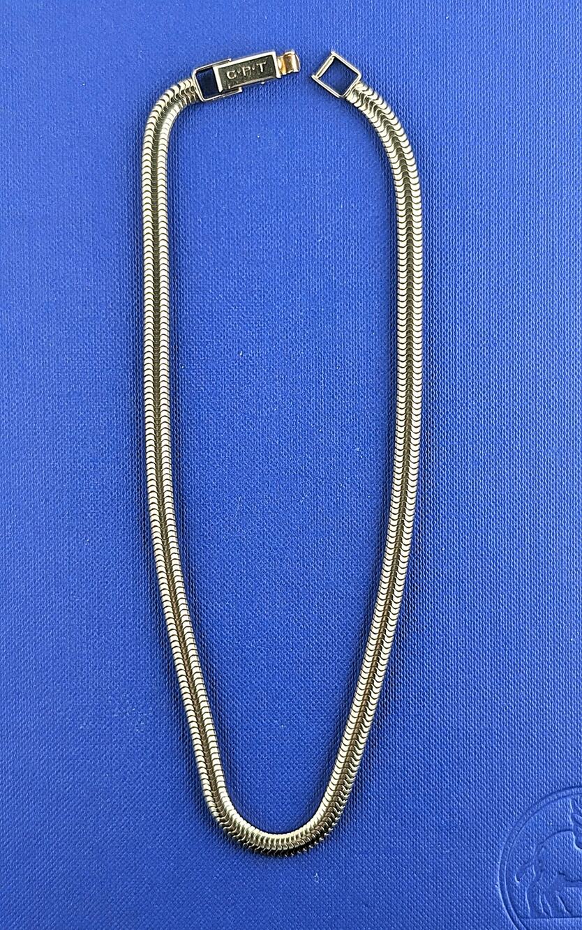 14kt Yellow Gold Solid Snake Chain  14"- 33.3g